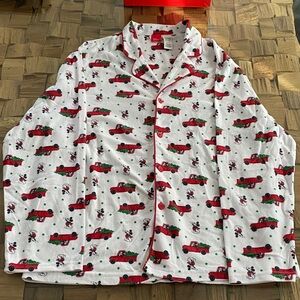 Disney Red and White Pajama Top